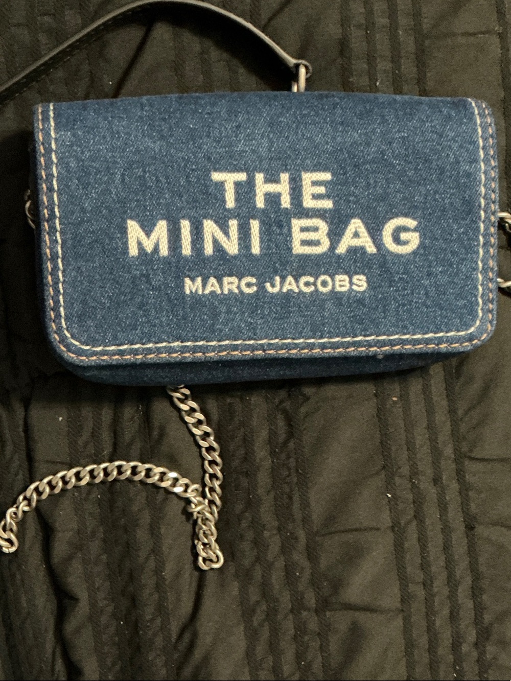 Marc Jacobs Denim 'The Mini Bag' Crossbody - Blue